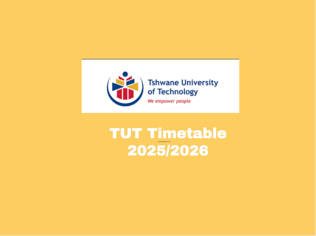 TUT Timetable 2025/2026 - TUT Online Applications 2024